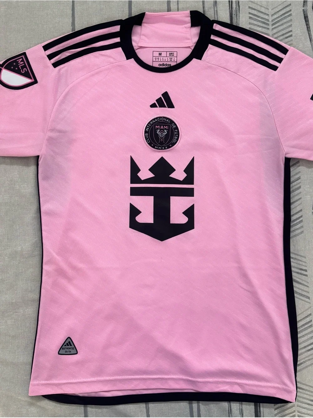adidas Men’s Miami Light Pink Home Jersey with Black Accents